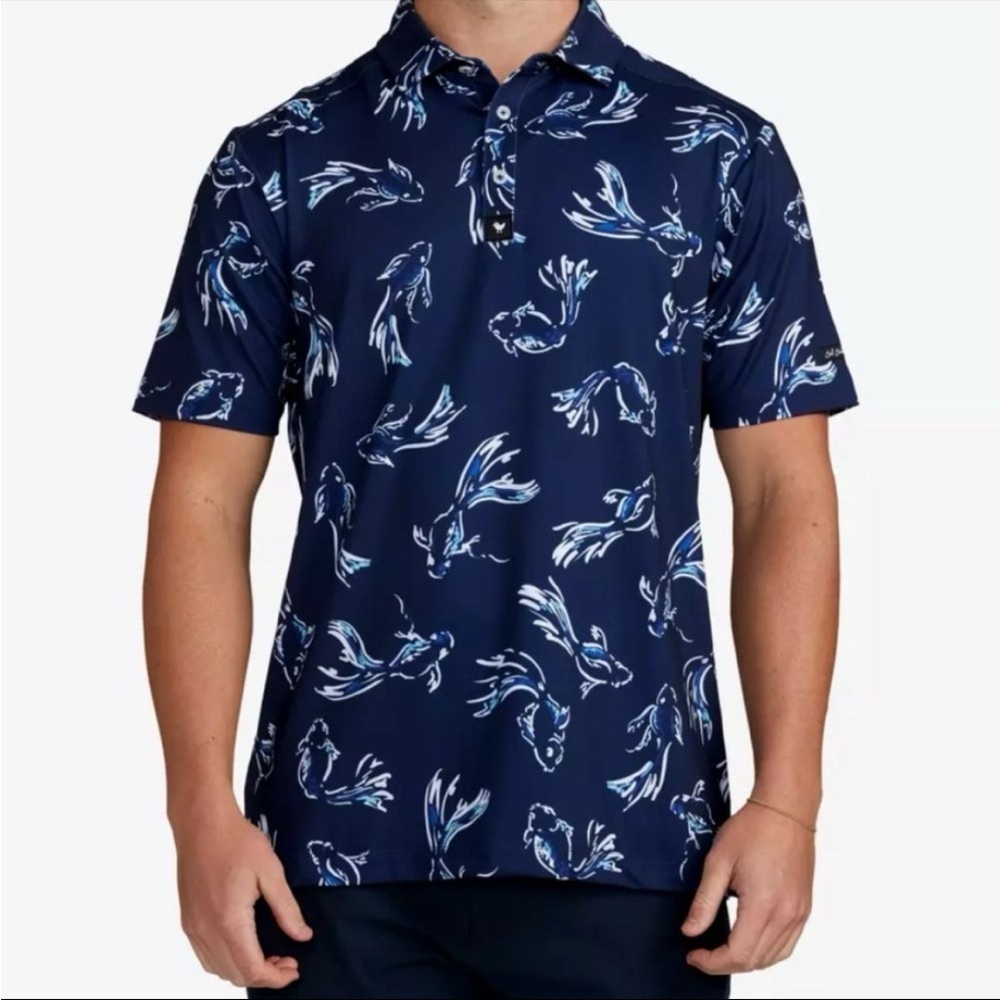 Bad Birdie The Shallows Performance Golf Polo shirt